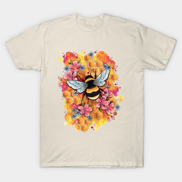 The Original Bumble Bee by Lorna Laine T-Shirt by Lorna Laine